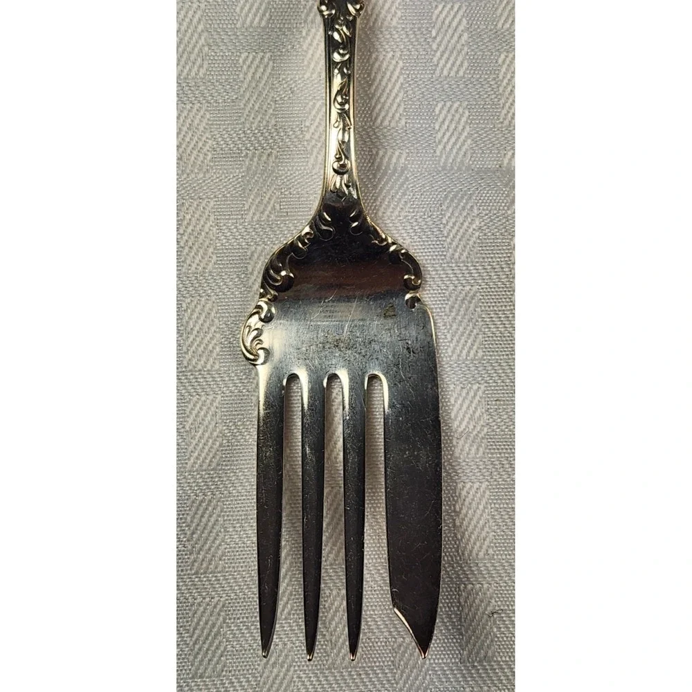Antique SilverPlate 1900 Simeon L & George H. Rogers Meat Fork